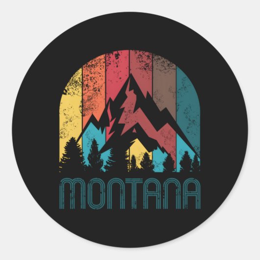 Sticker Rond Montana Pour Et (Devant)