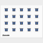 Sticker Rond Montana Rocks (Feuille)