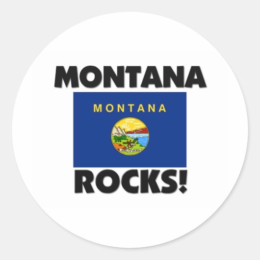 Sticker Rond Montana Rocks (Devant)