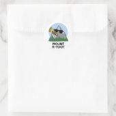 Sticker Rond Monte K-Toot Funny Mountain Pun (Sac)