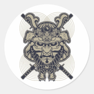 Sticker Rond Montée de Samurai