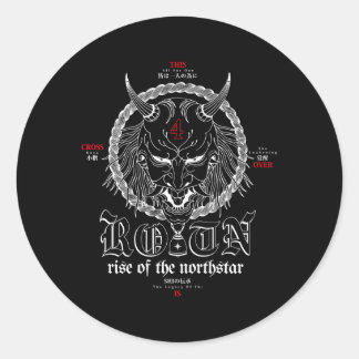 Sticker Rond Montée Du Northstar Yokai