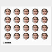 Sticker Rond Monter au-dessus (Feuille)