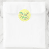Sticker Rond Monter sur les ailes Écritures chrétiennes autocol (Sac)