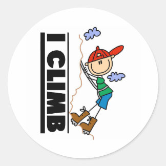Sticker Rond Monteur de montagne I Grimpe