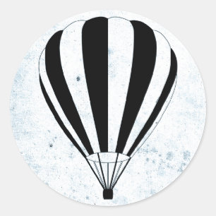 Sticker Rond montgolfière