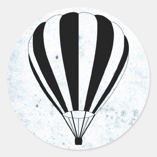 Sticker Rond montgolfière (Devant)