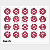 Sticker Rond Montgomery Alabama (Feuille)
