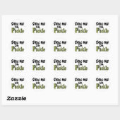 Sticker Rond Montre-moi le cornichon (Feuille)