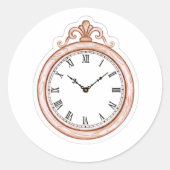 Sticker Rond montre vintage (Devant)