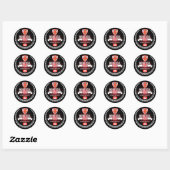 Sticker Rond Montréal (Feuille)