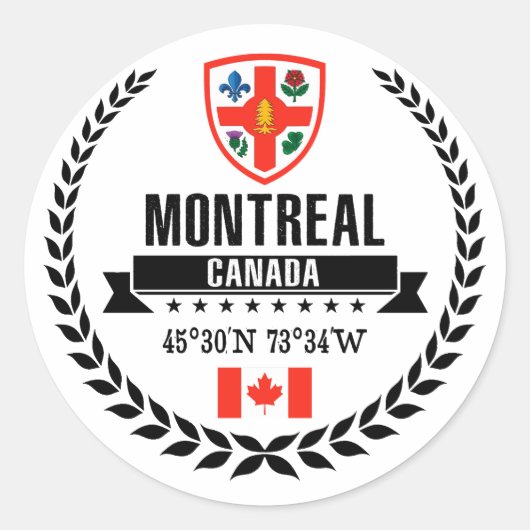 Sticker Rond Montréal (Devant)