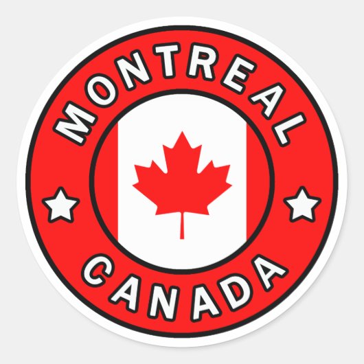 Sticker Rond Montréal Canada (Devant)