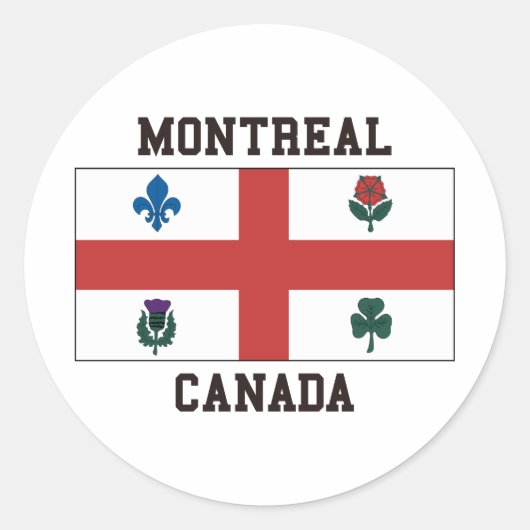 Sticker Rond Montréal Canada (Devant)
