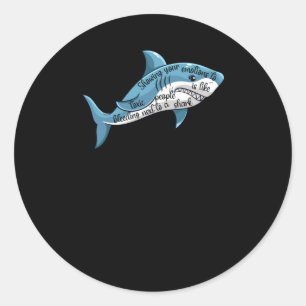 Sticker Rond Montrer Vos Émotions Aux Personnes Toxiques Est Co