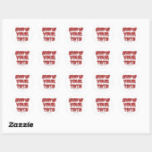Sticker Rond Montrez-Vous Vos Tats (Feuille)