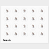 Sticker Rond Moo Deng 2024 (Feuille)