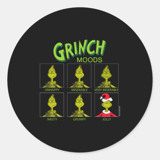 Sticker Rond Moods Chart Christmas Edition  (Devant)