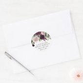 Sticker Rond Moody Passion | Caméra jetable violet spectaculair (Enveloppe)