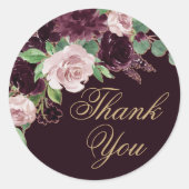 Sticker Rond Moody Passion | Merci de vin violet spectaculaire (Devant)