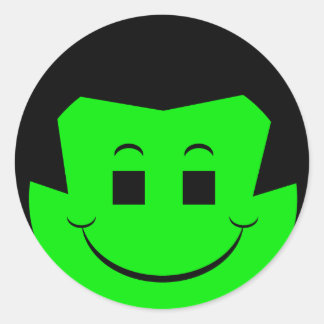 Sticker Rond Moody Stoplight Trio Gordy Greenfalloon Face
