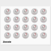 Sticker Rond Mooey Noël ! (Feuille)