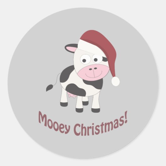 Sticker Rond Mooey Noël ! (Devant)