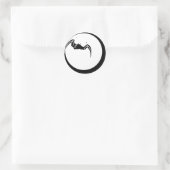 Sticker Rond Moon and bat (Sac)