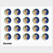 STICKER ROND MOON ANGEL (Feuille)
