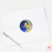 STICKER ROND MOON ANGEL (Enveloppe)