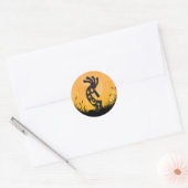 Sticker Rond Moon Kokopelli (Enveloppe)