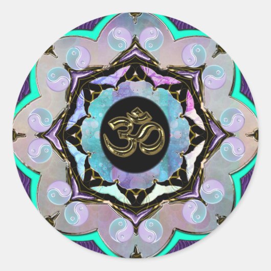 Sticker Rond Moon Mandala (Devant)