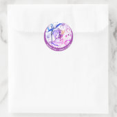 Sticker Rond *~* Moon Star Moon Fairy Tale Parties scintillant  (Sac)