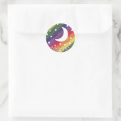 Sticker Rond Moon Stars Arc-en-ciel Décor Aquarelle (Sac)