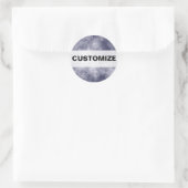 Sticker Rond Moon Walk (Sac)