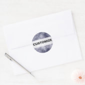 Sticker Rond Moon Walk (Enveloppe)