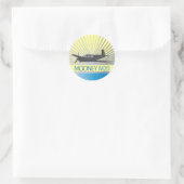 Sticker Rond Mooney M20 Aviation (Sac)