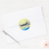 Sticker Rond Mooney M20 Aviation (Enveloppe)