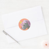 Sticker Rond Moonstone la licorne (Enveloppe)