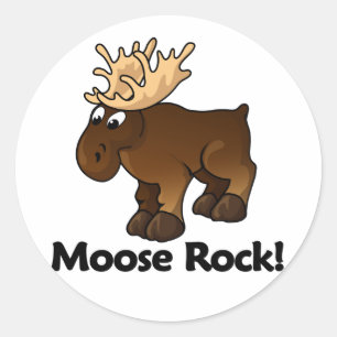 Sticker Rond Moose Rock !