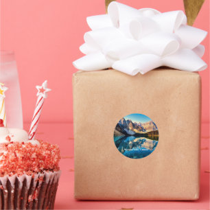 Sticker Rond Moraine Lake, Canada,