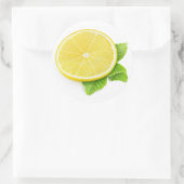 Sticker Rond Morceau de citron (Sac)