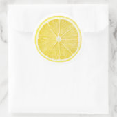 Sticker Rond Morceau de citron (Sac)