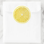Sticker Rond Morceau de citron (Sac)