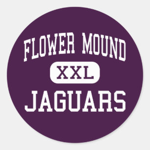 Sticker Rond Morceau de fleurs - Jaguars - High - Flower Mound 