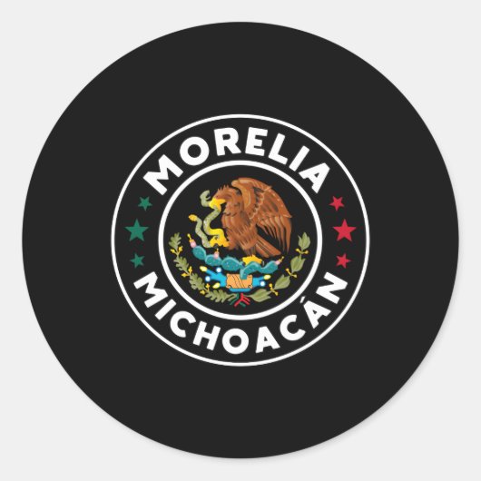 Sticker Rond Morelia Michoacã¡N Con¡Guila Mexicana (Devant)