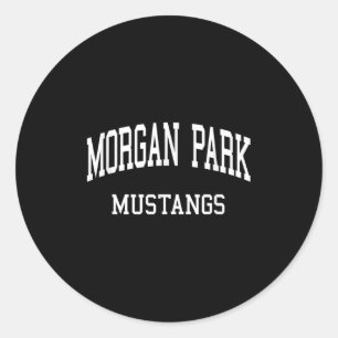 Sticker Rond Morgan Park High School Hs Chicago Il Retro Sports