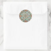 Sticker Rond Moroccan Mosaic Pattern (Sac)