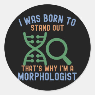 Sticker Rond Morphologues, J'adore la Morphologie