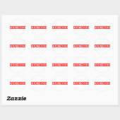 Sticker Rond Mort dans le timbre (Feuille)